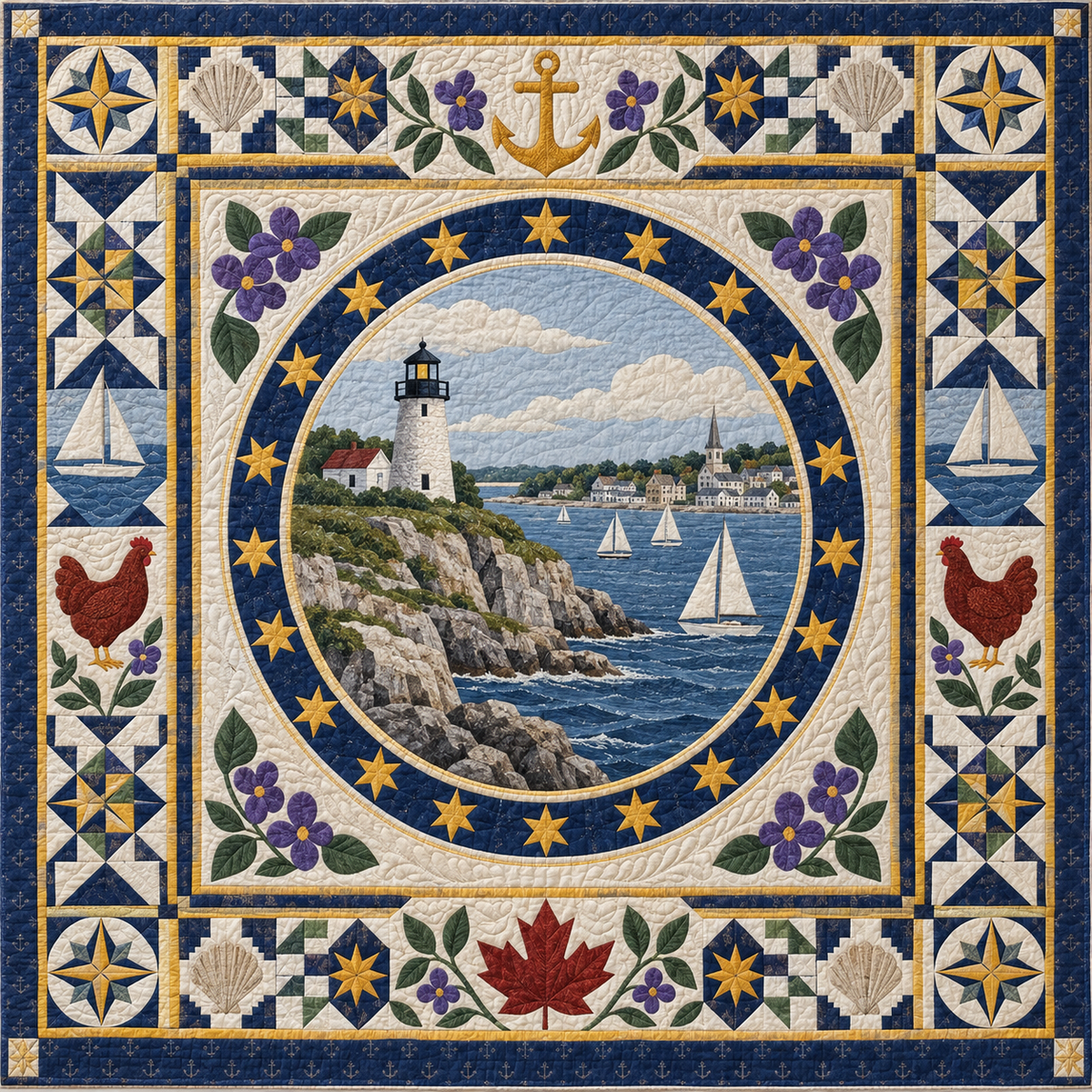 Rhode Island Celebration In Cloth TD181026790 Quilt Blanket