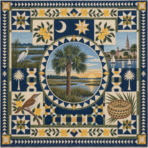 South Carolina Celebration In Cloth TD181026800 Quilt Blanket
