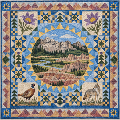 South Dakota Celebration In Cloth TD181026810 Quilt Blanket