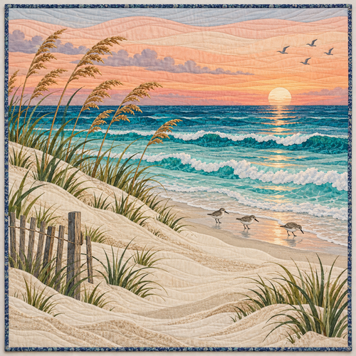Alabama Gulf Shores Daybreak TD181026102 Quilt Blanket
