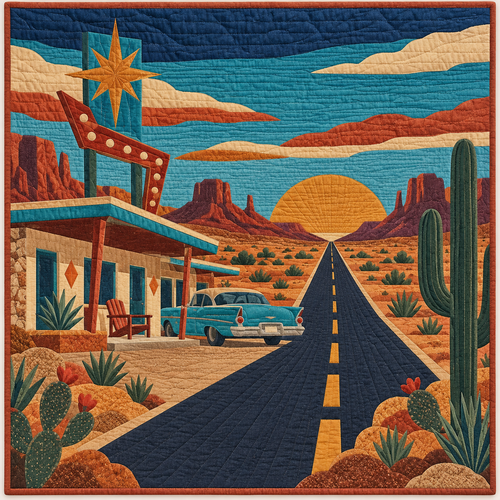 Arizona Mother Road Memories TD181026113 Quilt Blanket