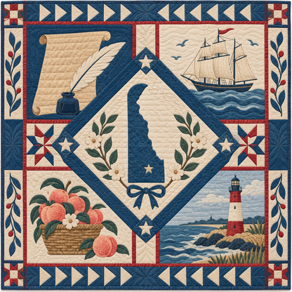 Delaware Liberty In Stitches TD181026140 Quilt Blanket