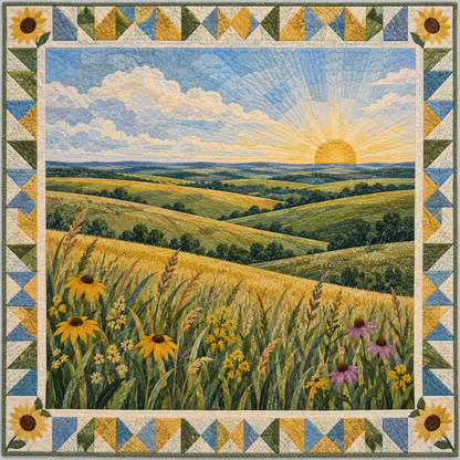 Kansas Flint Hills Wind TD181026176 Quilt Blanket