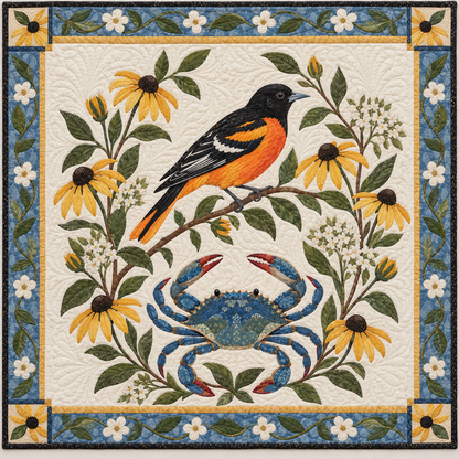 Maryland Oriole And Susans TD181026199 Quilt Blanket