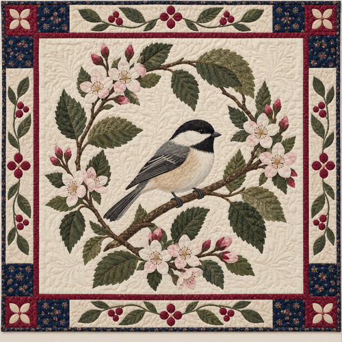 Massachusetts Chickadee And Mayflower TD181026204 Quilt Blanket
