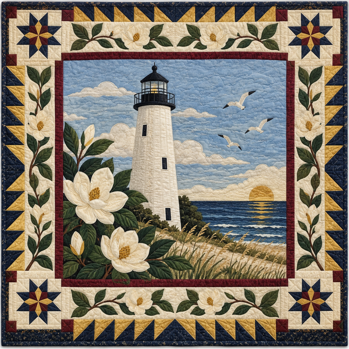 Mississippi Biloxi Beacon TD181026216 Quilt Blanket