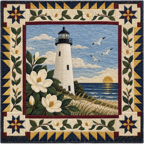 Mississippi Biloxi Beacon TD181026216 Quilt Blanket