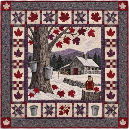 New Hampshire Sugarhouse Spring TD181026244 Quilt Blanket