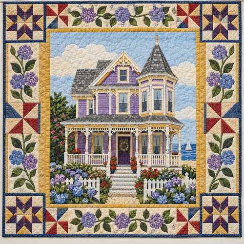 New Jersey Cape May Veranda TD181026246 Quilt Blanket