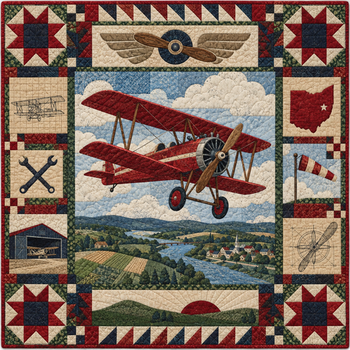 Ohio Wings Of Invention TD181026275 Quilt Blanket
