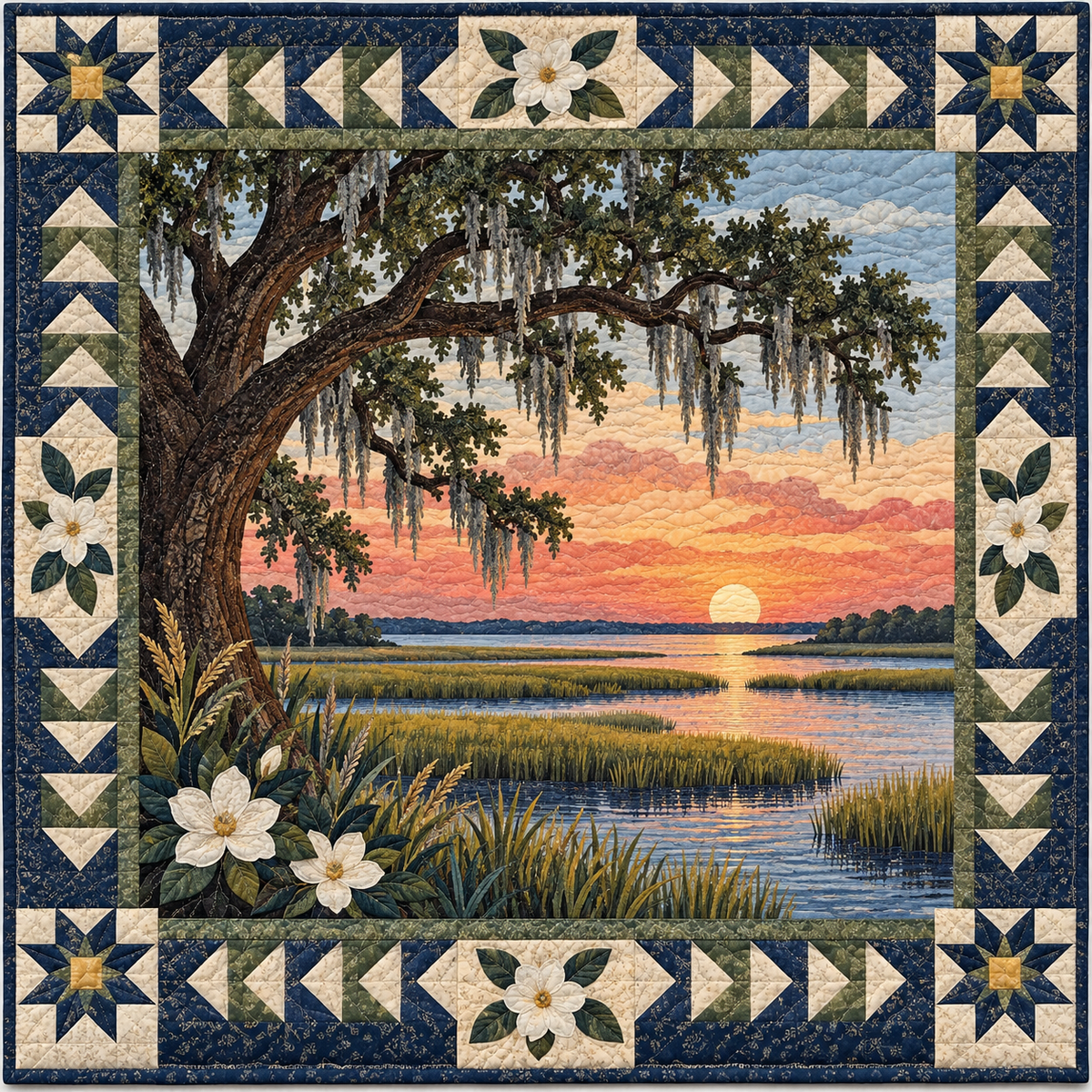 South Carolina Lowcountry Gold TD181026296 Quilt Blanket