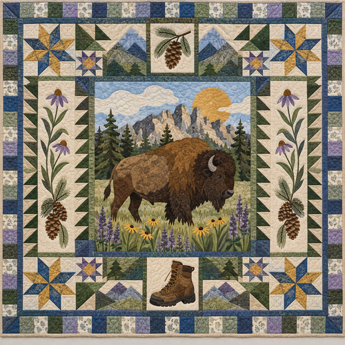 South Dakota Black Hills Trails TD181026302 Quilt Blanket