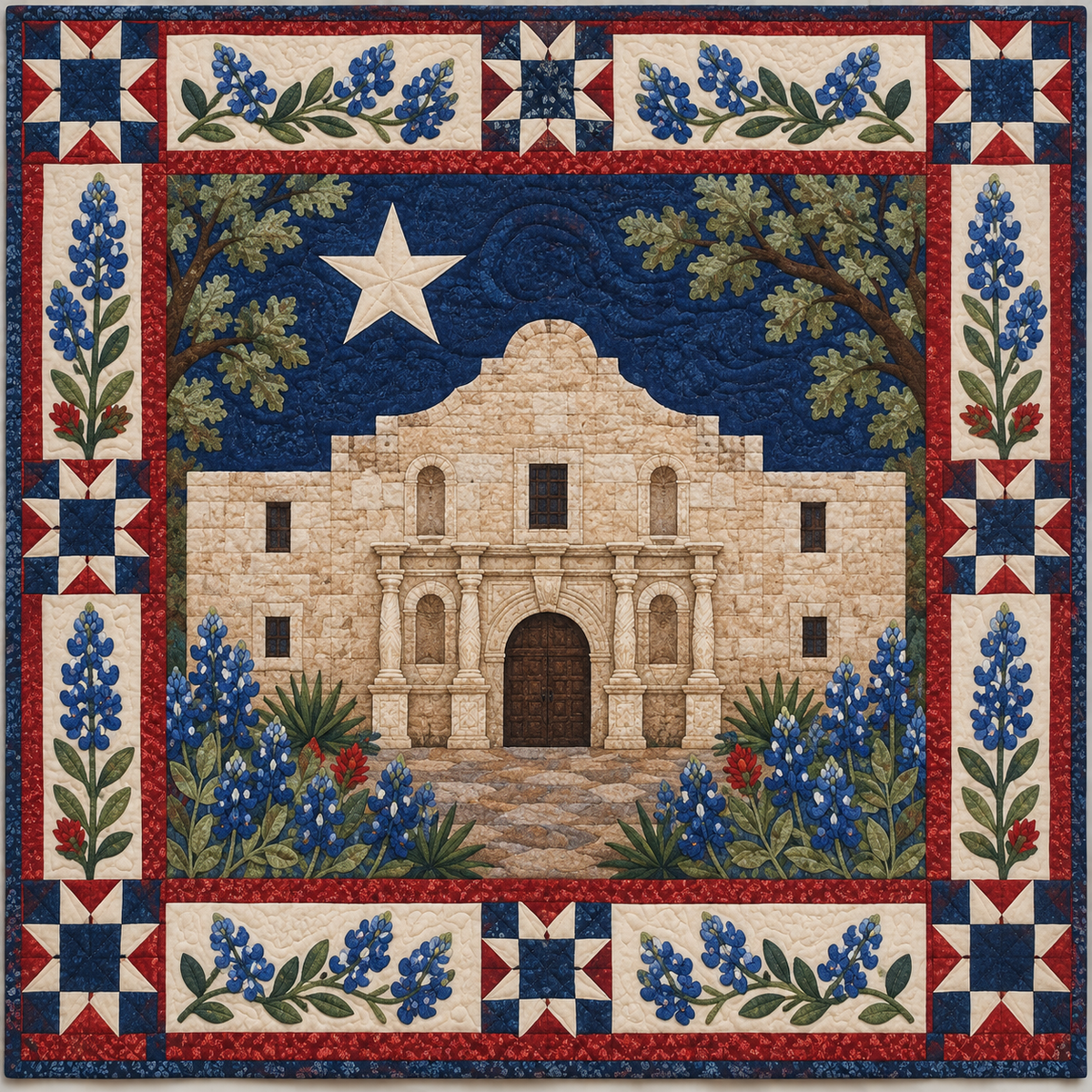 Texas Alamo Heirloom TD181026311 Quilt Blanket