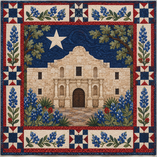 Texas Alamo Heirloom TD181026311 Quilt Blanket