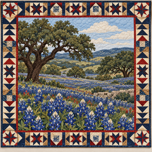 Texas Hill Country Blue TD181026312 Quilt Blanket