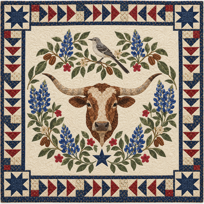 Texas Mockingbird Bluebonnets TD181026314 Quilt Blanket
