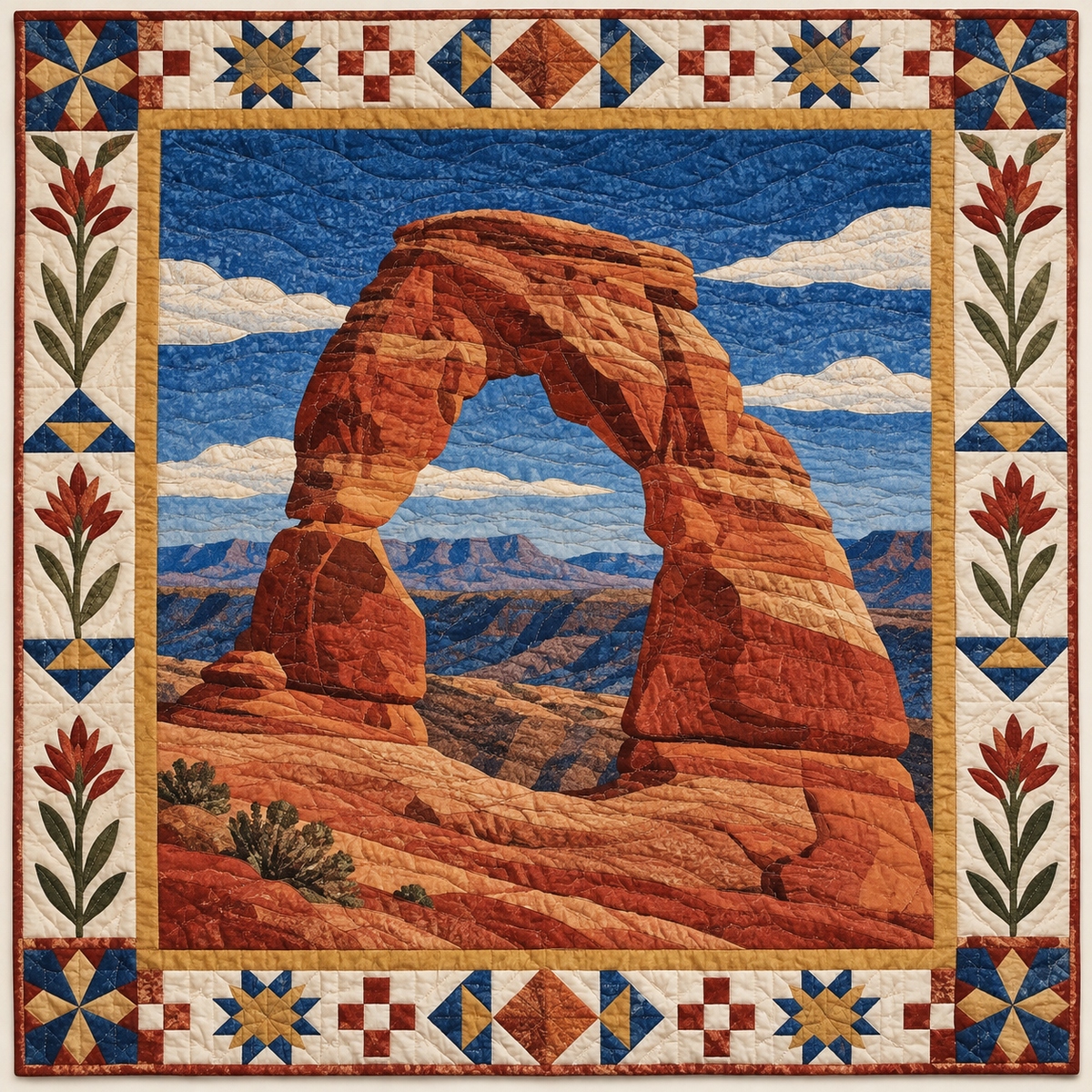 Utah Delicate Arch Glow TD181026318 Quilt Blanket