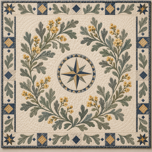 Nevada Sagebrush Garden quilt blanket