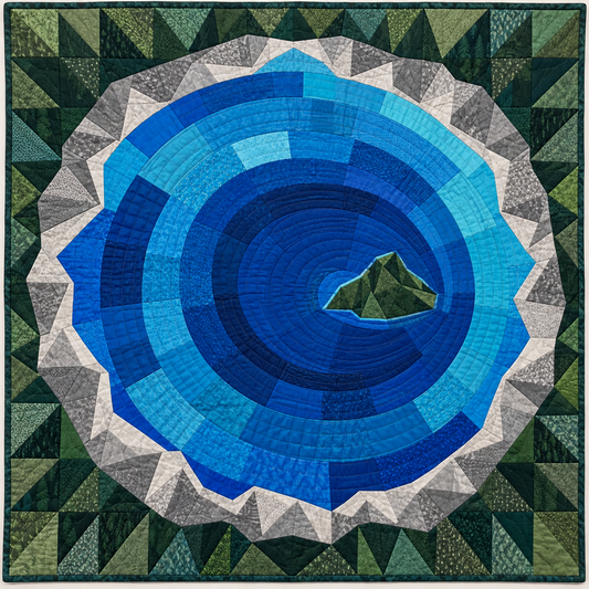 Oregon Caldera Circles Quilt Blanket