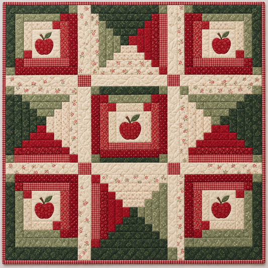 Washington Apple Orchard Cabin Quilt Blanket