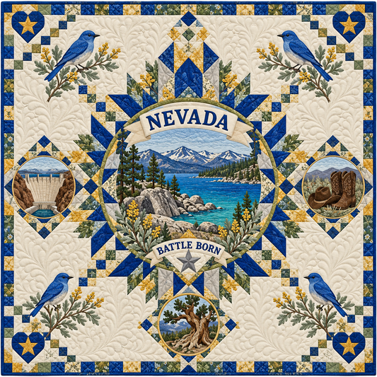 Nevada Tahoe Star Medallion Quilt Blanket