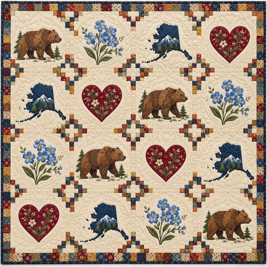 Alaska Home Sampler Quilt Blanket