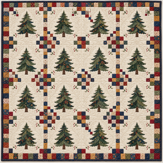 Washington Evergreen Chain Quilt Blanket