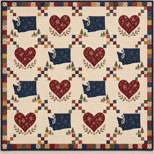 Washington Heartland Chain Quilt Blanket