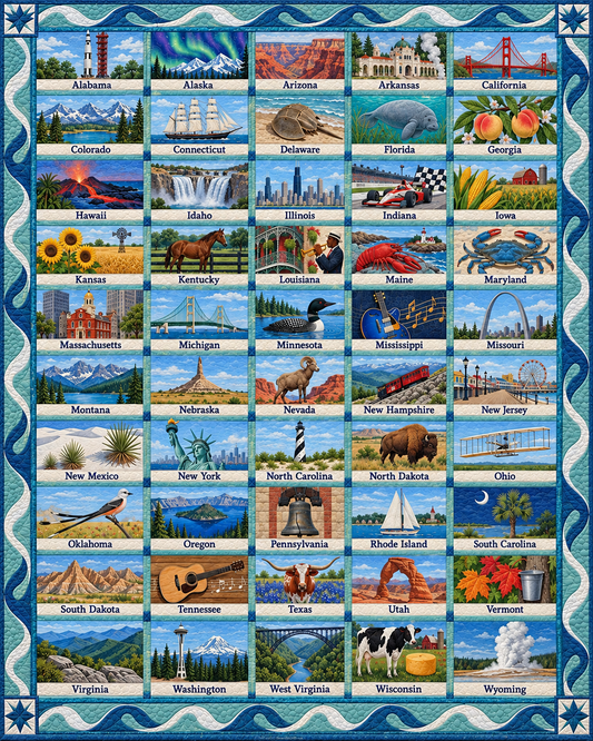 Coastal Heirloom Quilt Blanket