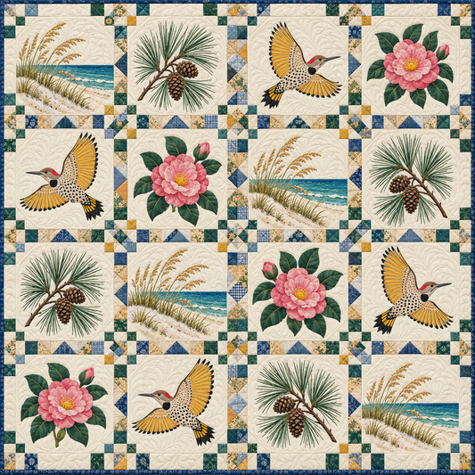 Alabama Gulf Shores and Longleaf TD261026102 Quilt Blanket