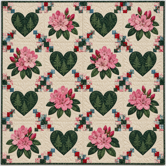 Washington Rhododendron Heartstrings TD261026193 Quilt Blanket