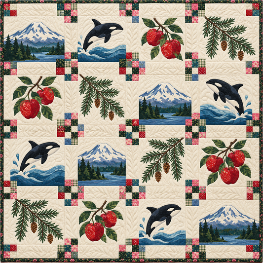 Washington Rainier to Salish Sea TD261026194 Quilt Blanket