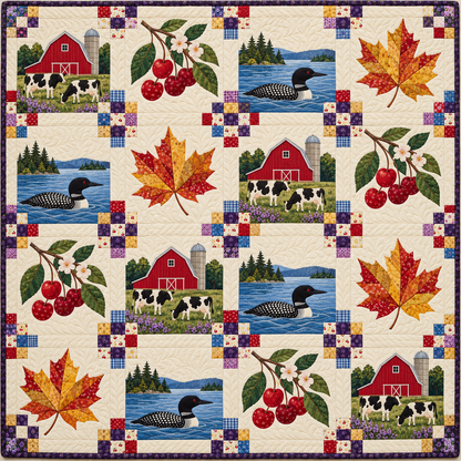 Wisconsin Dairyland Lakes and Orchards TD261026198 Quilt Blanket