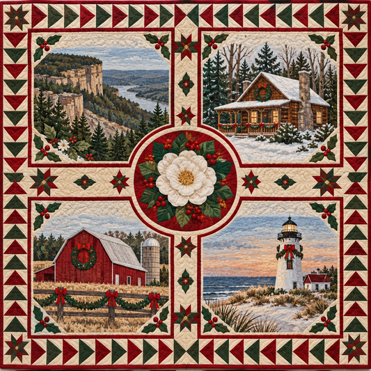 Alabama Christmas Homecoming TD271026005 Quilt Blanket — original design