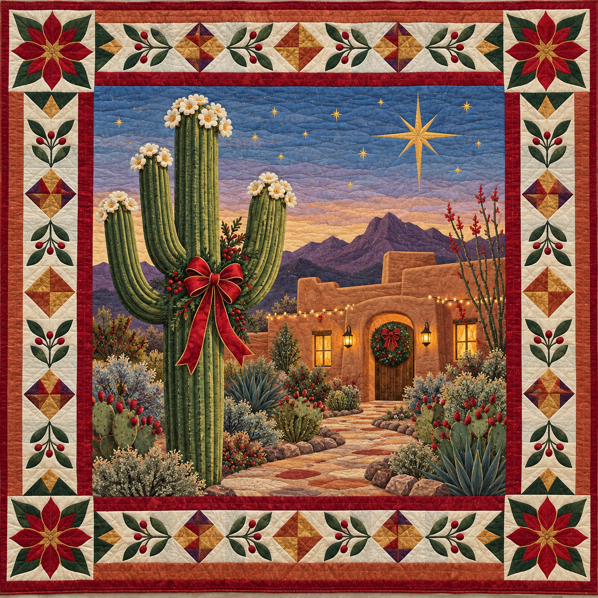 Desert Pathways Christmas Homecoming TD271026014 Quilt Blanket — original design