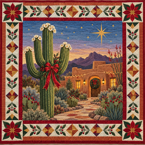 Desert Pathways Christmas Homecoming TD271026014 Quilt Blanket — original design