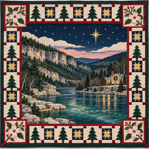 Buffalo Bluff Blossom Christmas Eve TD271026016 Quilt Blanket — original design