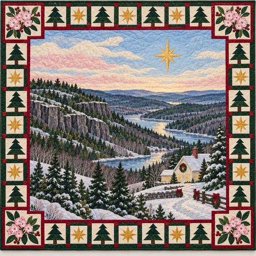 Laurel Ridge Christmas Eve TD271026031 Quilt Blanket — original design