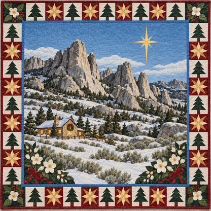 Syringa Stone Spires Christmas Eve TD271026056 Quilt Blanket — original design