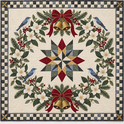 Syringa Christmas Wreath TD271026057 Quilt Blanket — original design