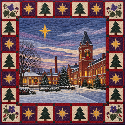 Violet Neighborhoods Christmas Eve TD271026061 Quilt Blanket — original design