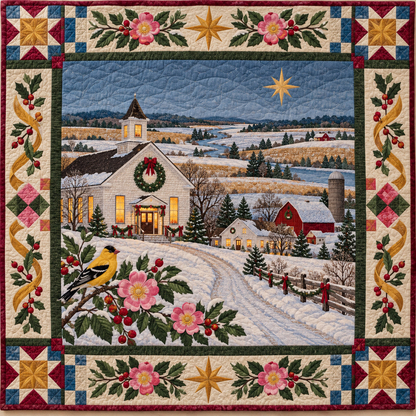 West Branch Hearth Christmas Homecoming TD271026074 Quilt Blanket — original design