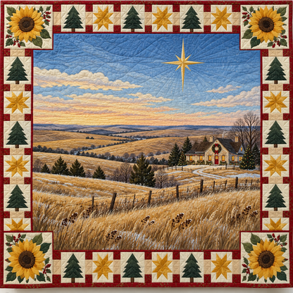 Flint Hills Sunflower Christmas Eve TD271026076 Quilt Blanket — original design