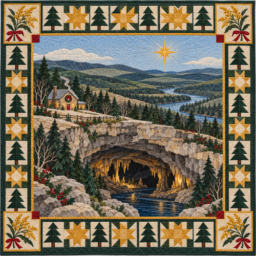 Goldenrod Hollows Christmas Eve TD271026081 Quilt Blanket — original design