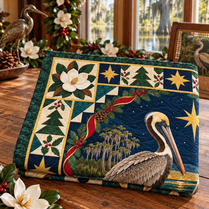 Pelican Bayou Light Christmas Star TD271026088 Quilt Blanket — folded mockup