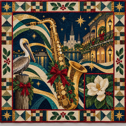 Magnolia Jazz Rhythm Christmas Homecoming TD271026089 Quilt Blanket — original design