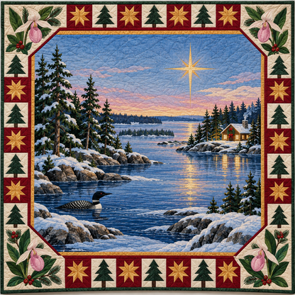 Lady's-Slipper Lakes Christmas Eve TD271026111 Quilt Blanket — original design