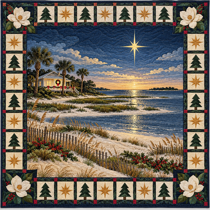 Magnolia River Light Christmas Eve TD271026116 Quilt Blanket — original design