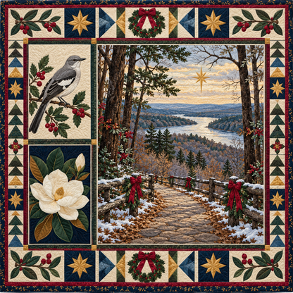 Trace of Home Christmas Homecoming TD271026119 Quilt Blanket — original design