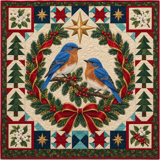 Bluebird Springwater Christmas Star TD271026123 Quilt Blanket — original design